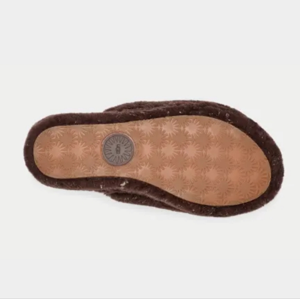 UGG Women's Fluff Yeah Sparkle, Burnt Cedar,‎ Size 7 -New in Box - Picture 3 of 16